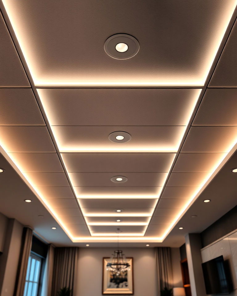 sleek edge lit led frames lighting