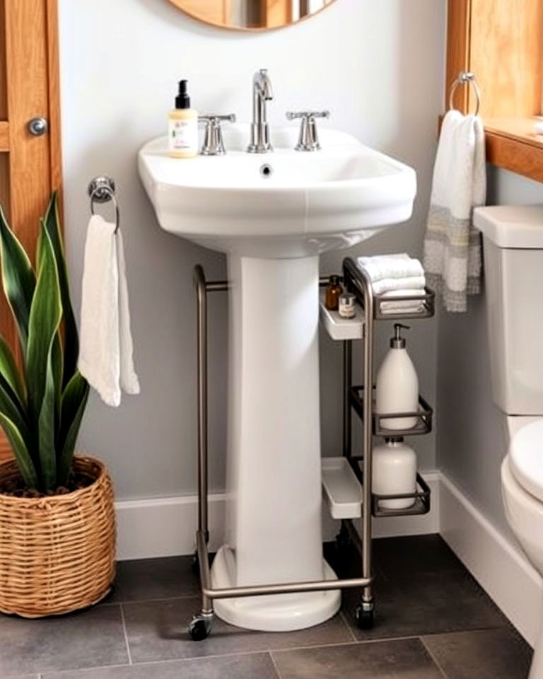 slim rolling cart