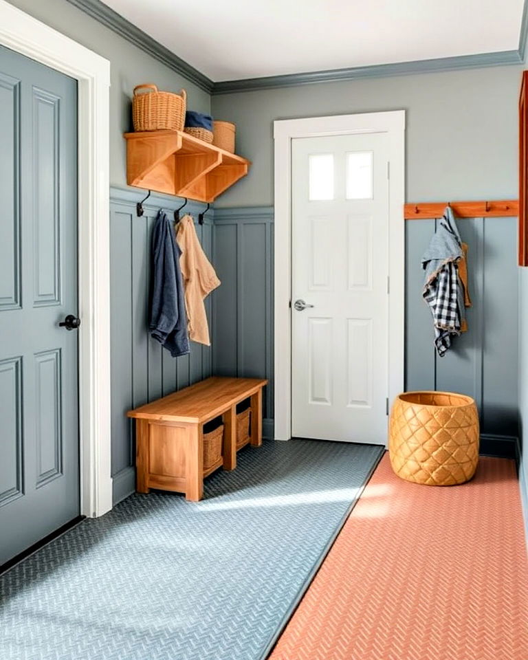 slip resistant rubber flooring for mudrooms