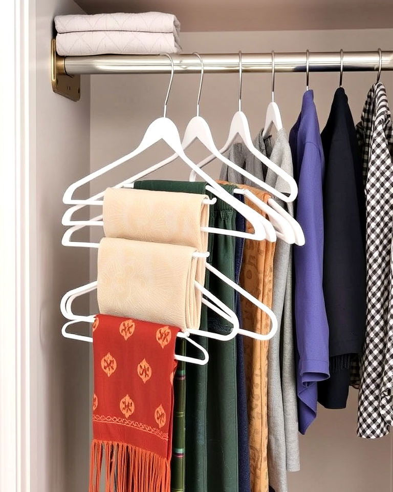 small closet multi tiered hangers