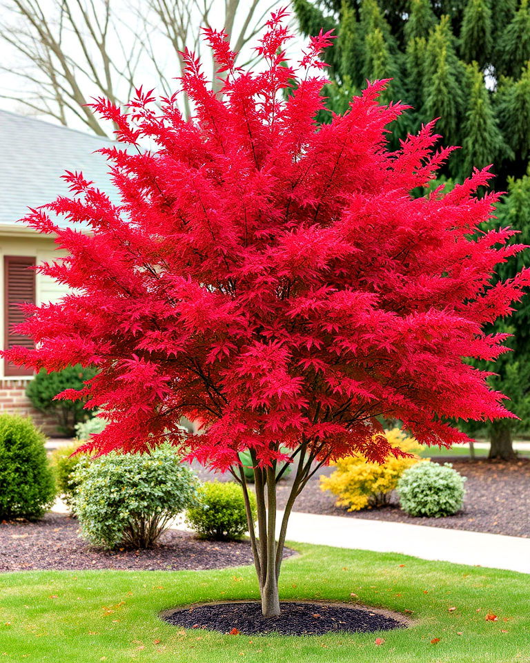 small coral bark maple tree
