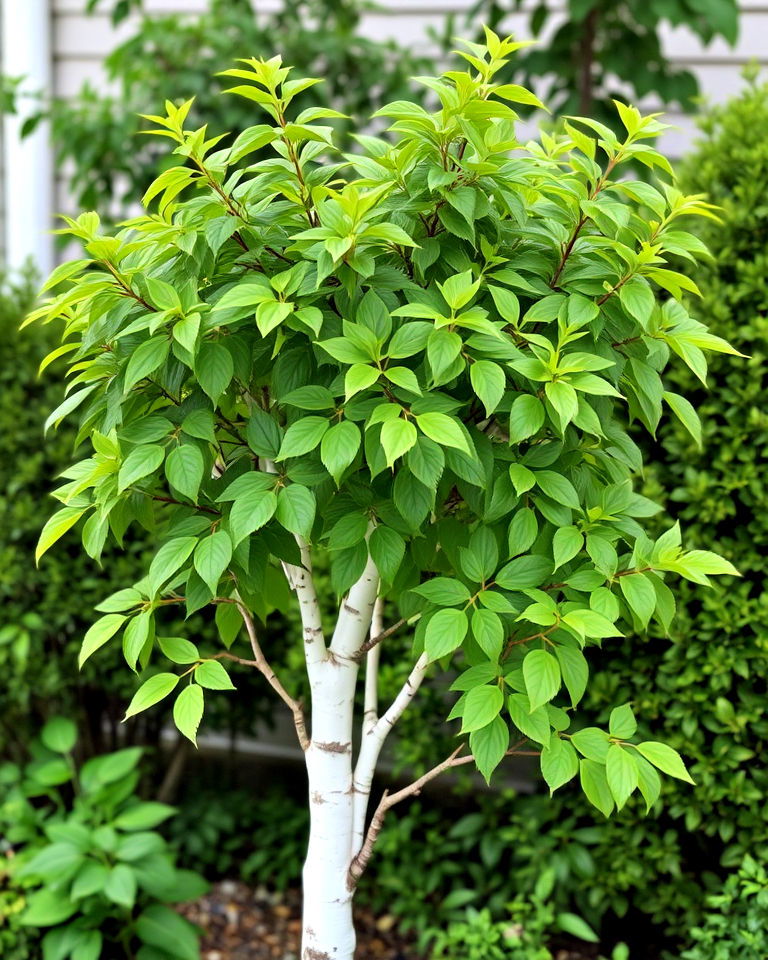 small dwarf birch tree