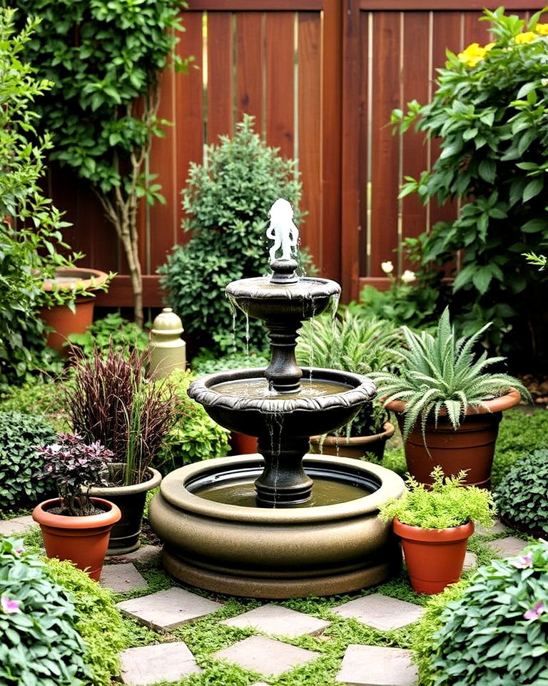 small garden fountain