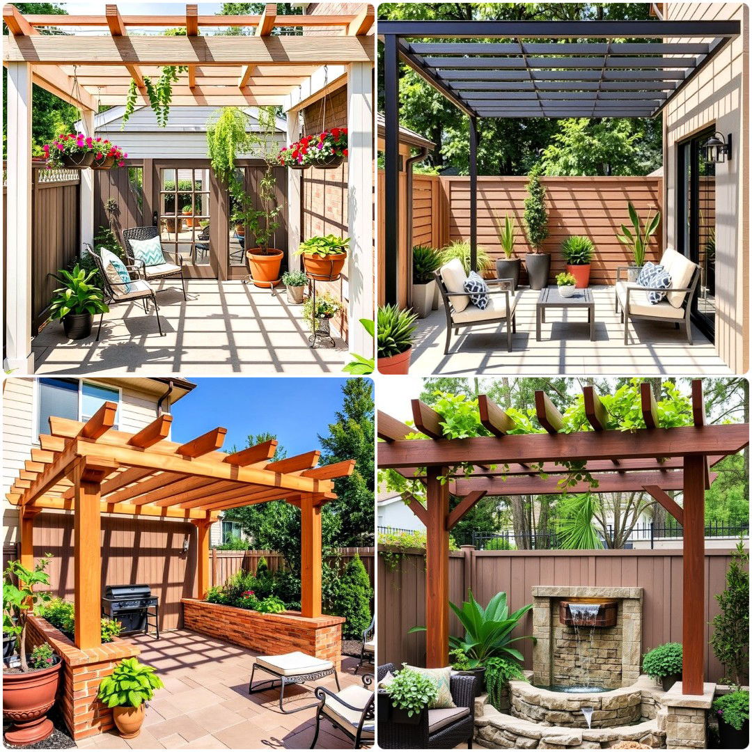 20 Small Patio Pergola Ideas for Shade and Style