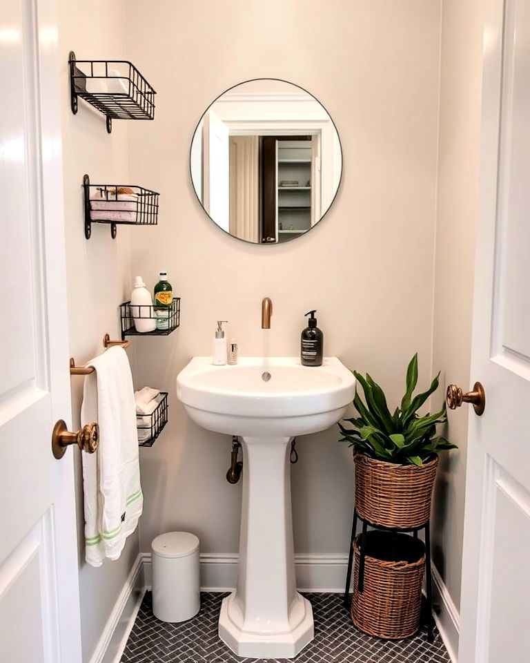 small wall mounted baskets