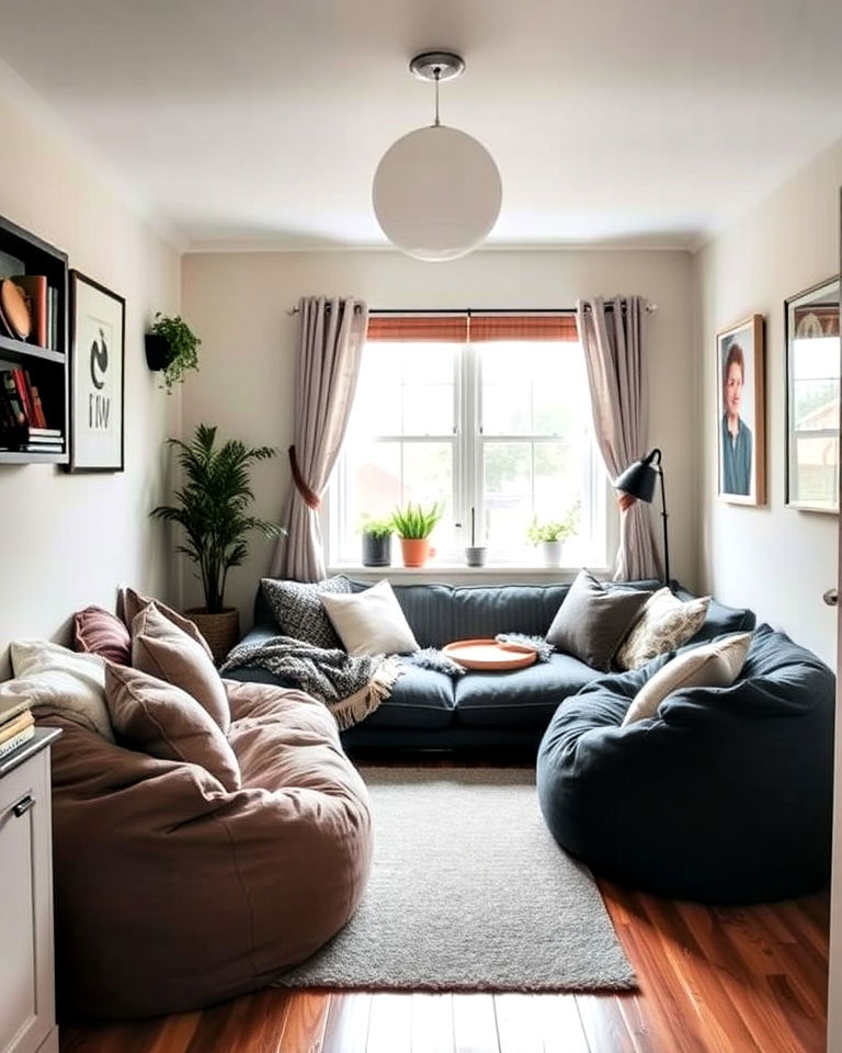 snug corners with bean bags