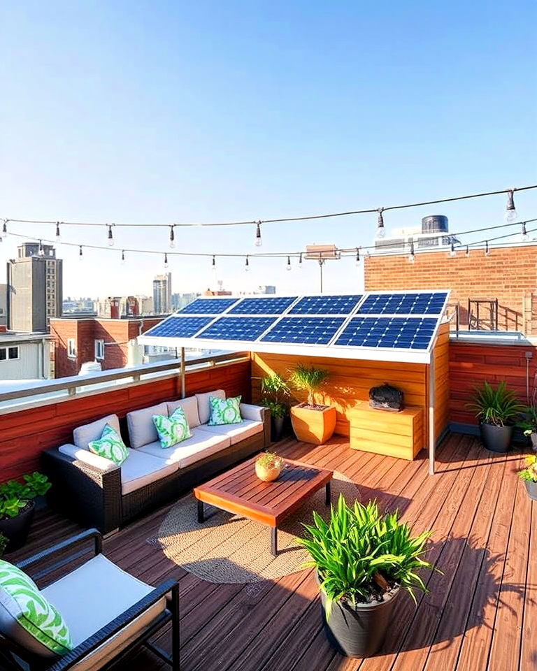 solar powered deck