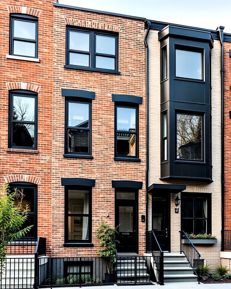 sophisticated urban chic townhouse