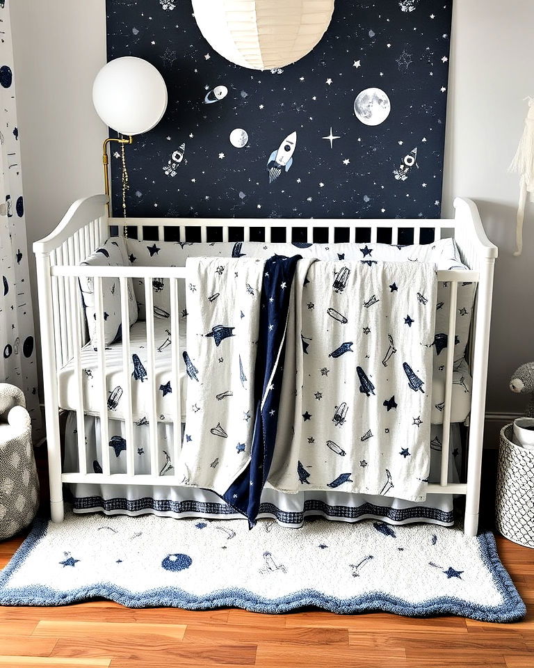 space themed bedding nursery