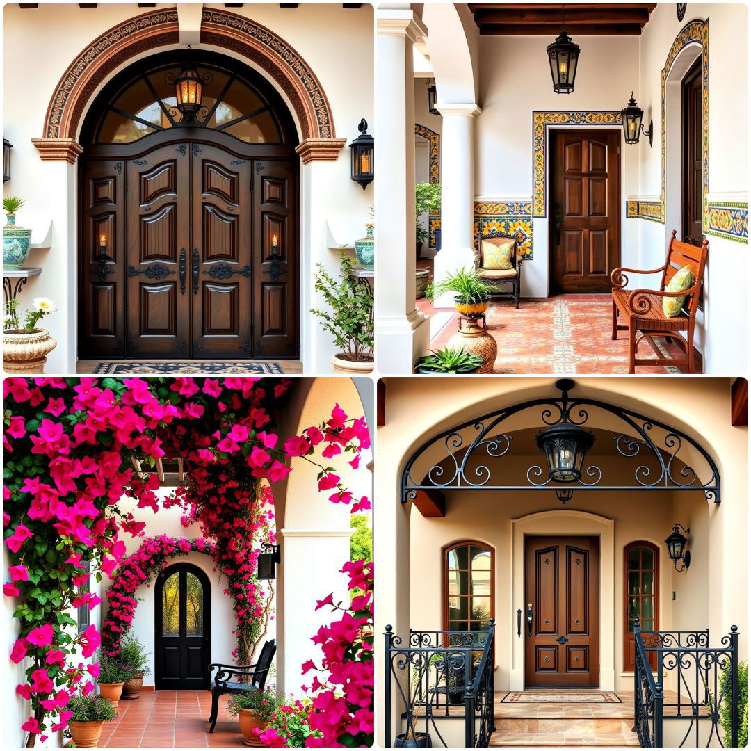 20 Spanish Style Front Porch Ideas For Authentic Home Exterior