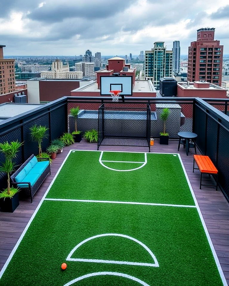 sports enthusiast’s deck