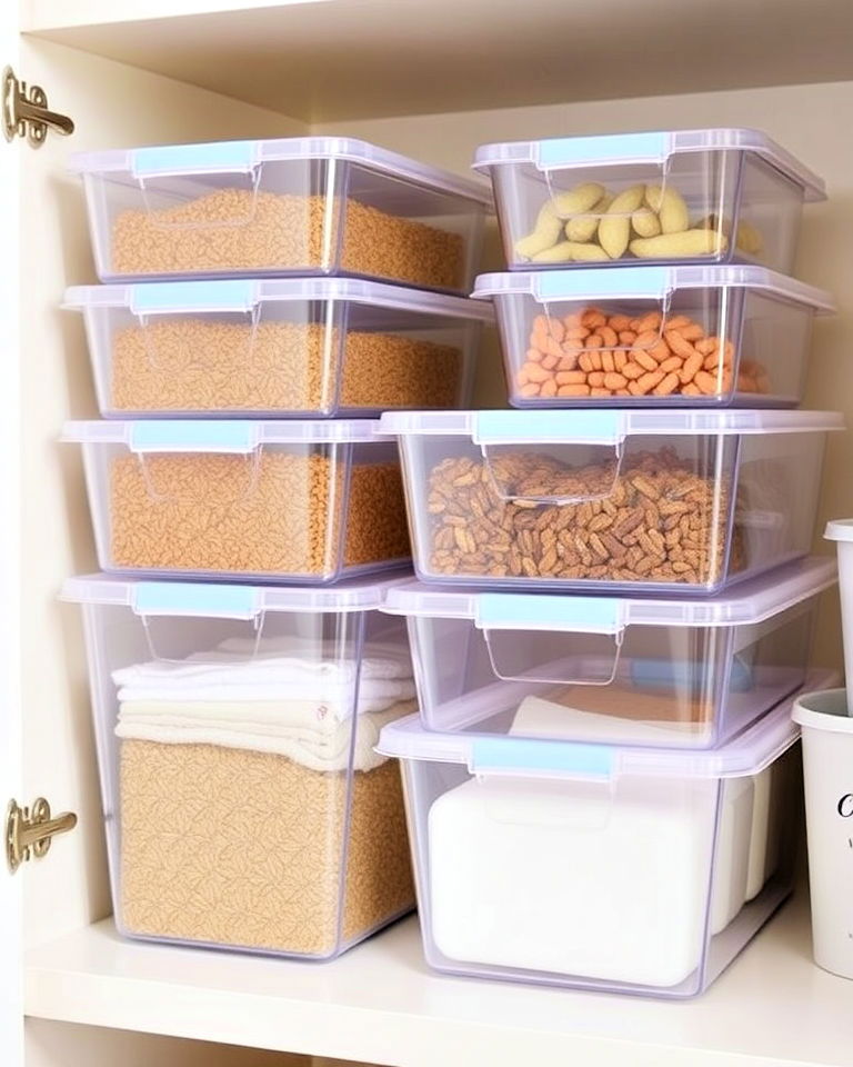stackable clear containers