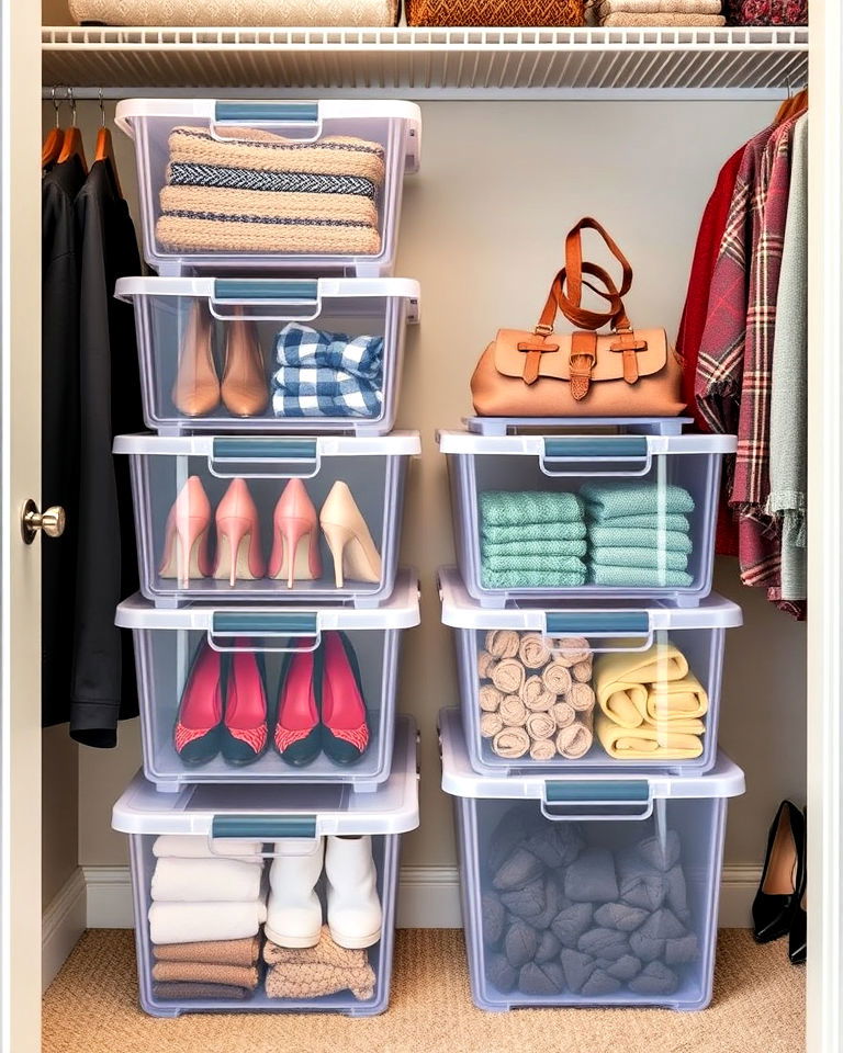 stackable storage bins