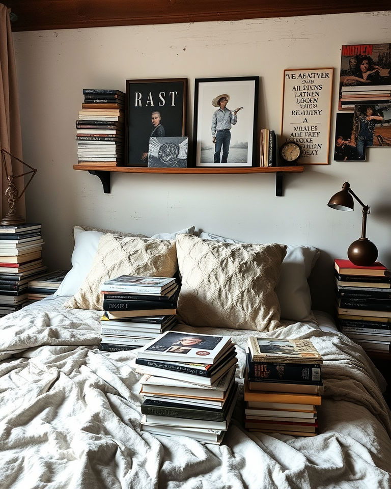stacked books and magazines