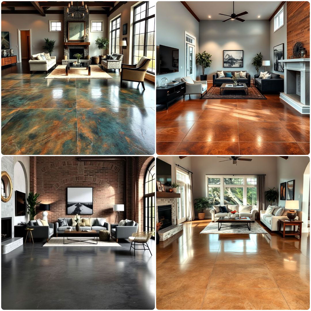 stained concrete floors