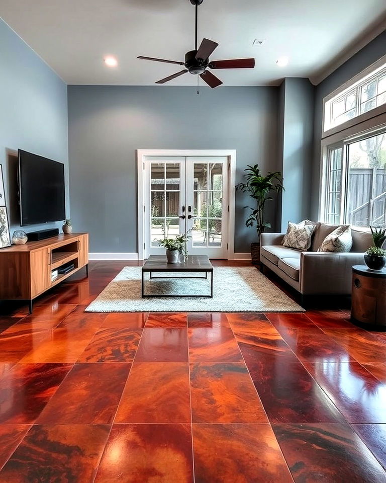 stained concrete floors