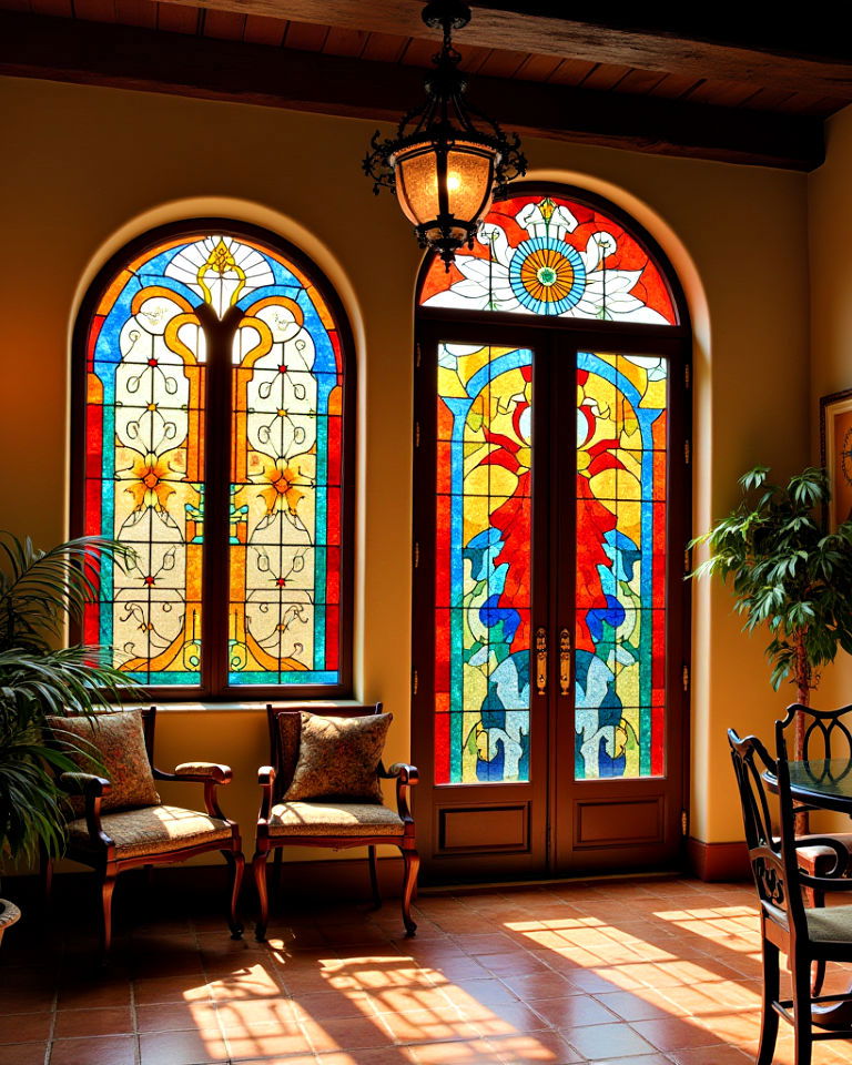stained glass windows
