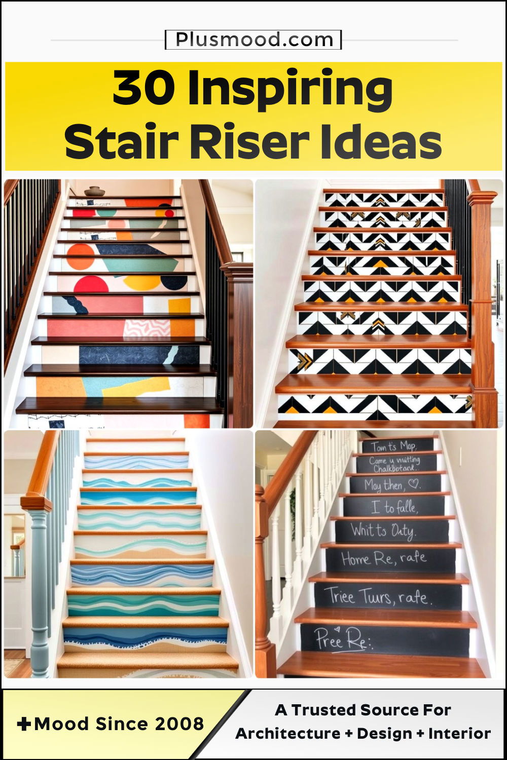 stair riser ideas and inspiration