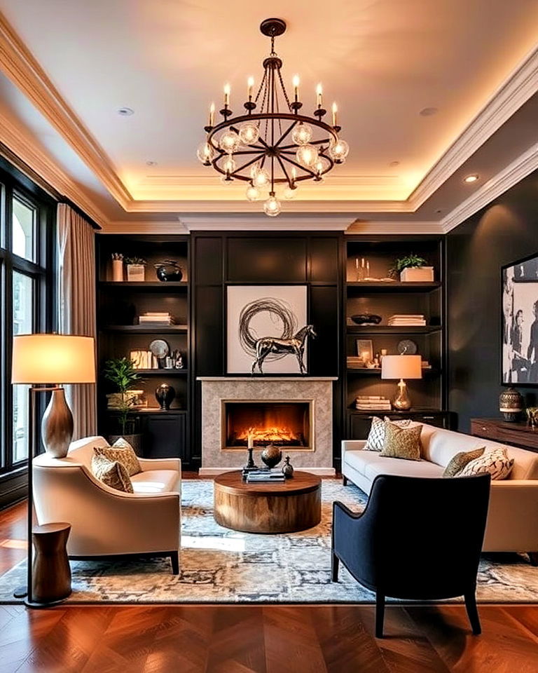 statement lighting for townhouse