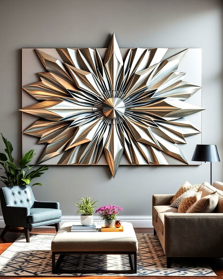 statement metal wall art