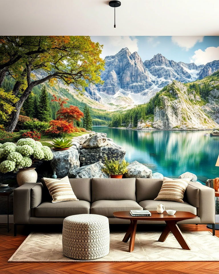statement wall mural idea