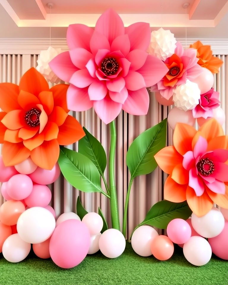 statement with oversized props for birthday decoration