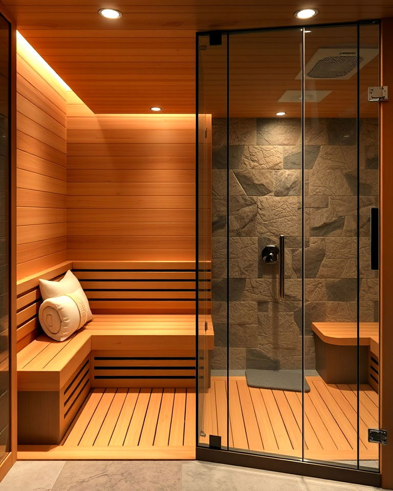 steam and dry combo sauna