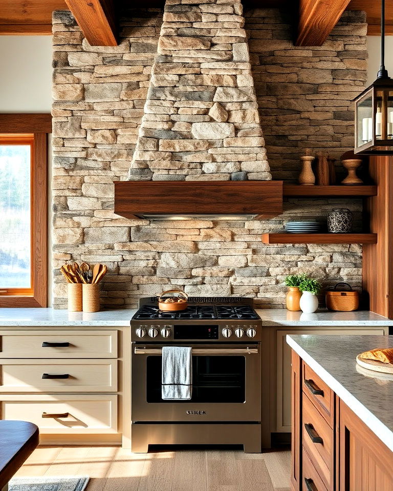 stone accent walls