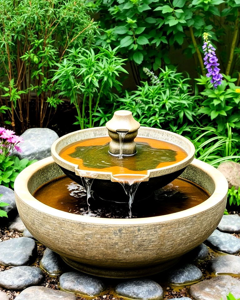 stone basin fountain