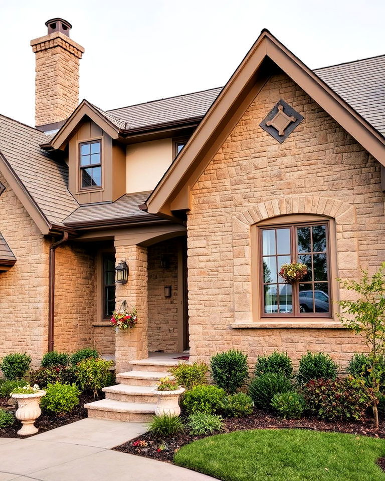 stone inspired trim accents