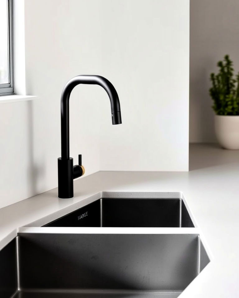 streamlined sink area