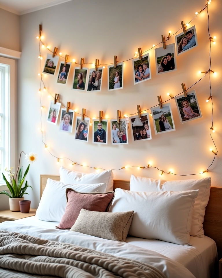string and clip display