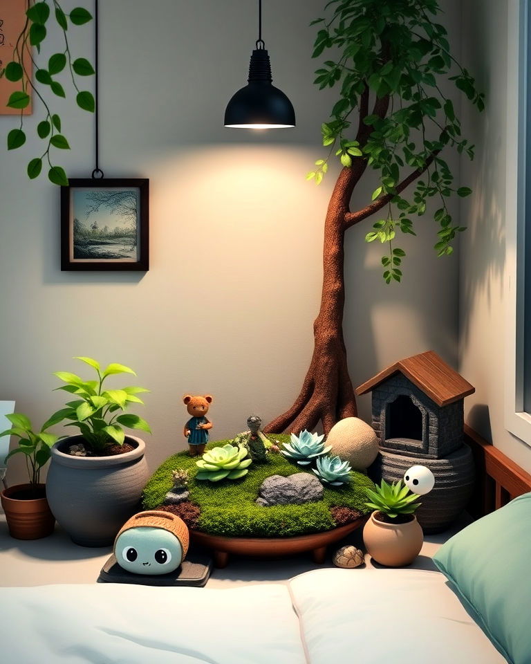 studio ghibli garden shelf