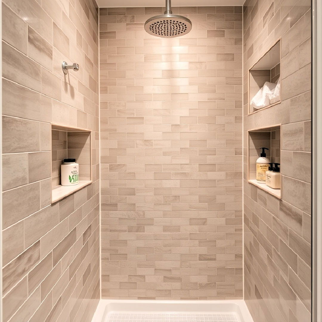 stylish built in shower niches