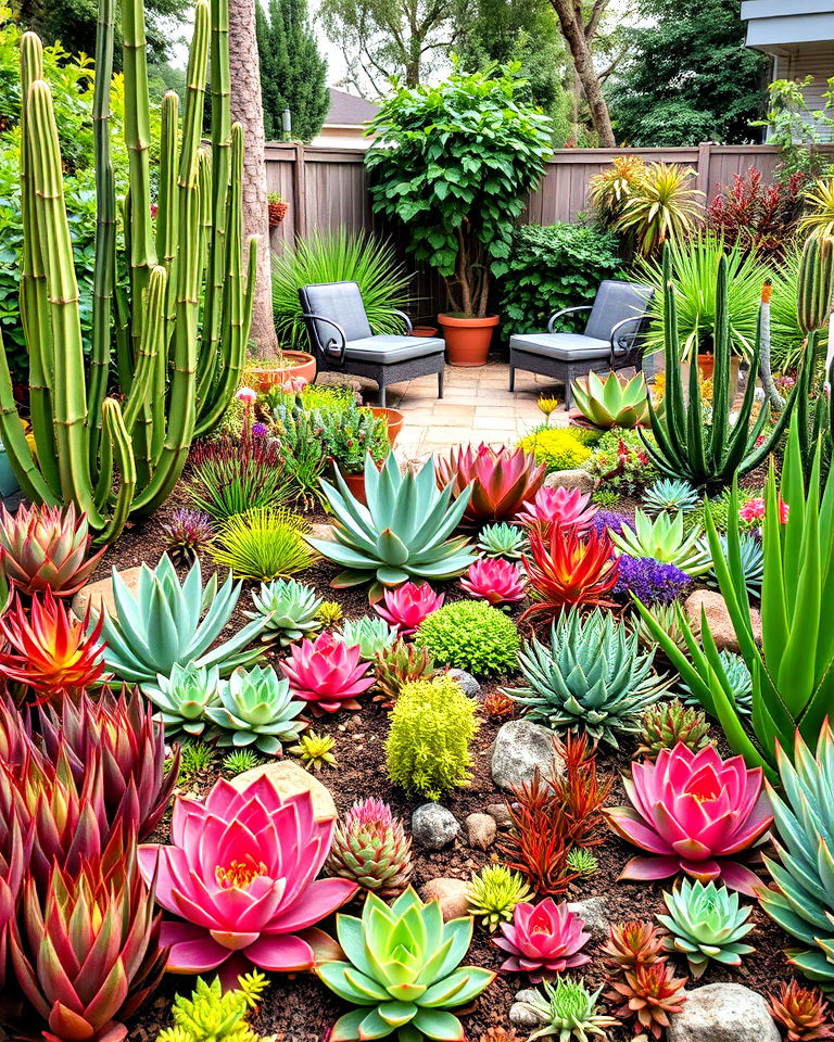 succulent garden xeriscape