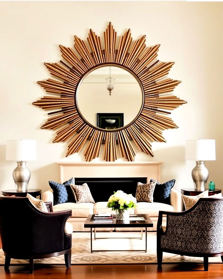 sunburst motifs