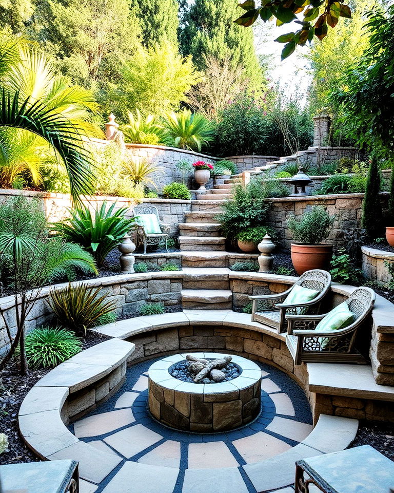 sunken garden spaces