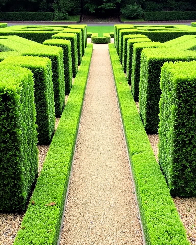symmetrical hedges and pathway