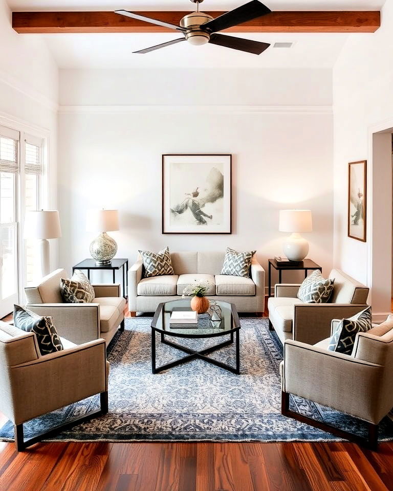 symmetrical layout for balance