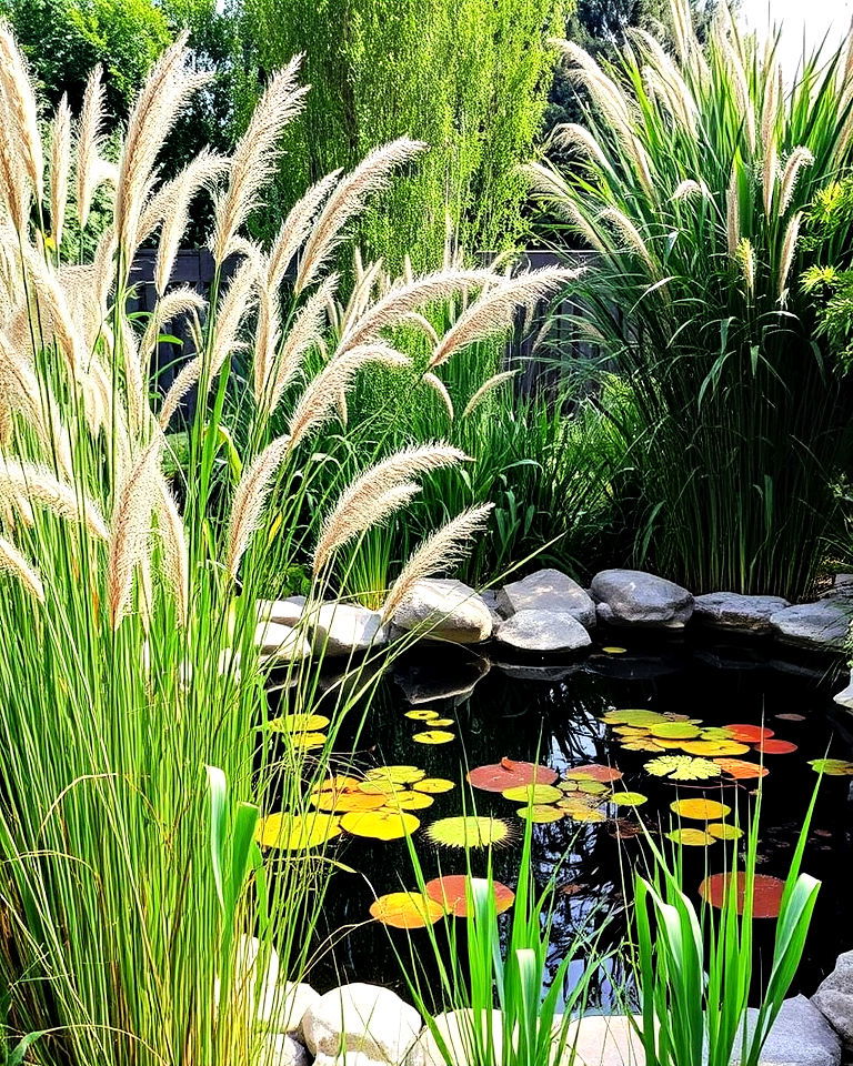 tall grasses for vertical interest