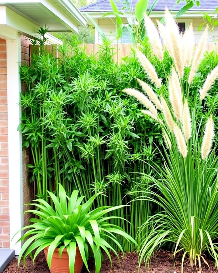 tall outdoor plants to add privacy