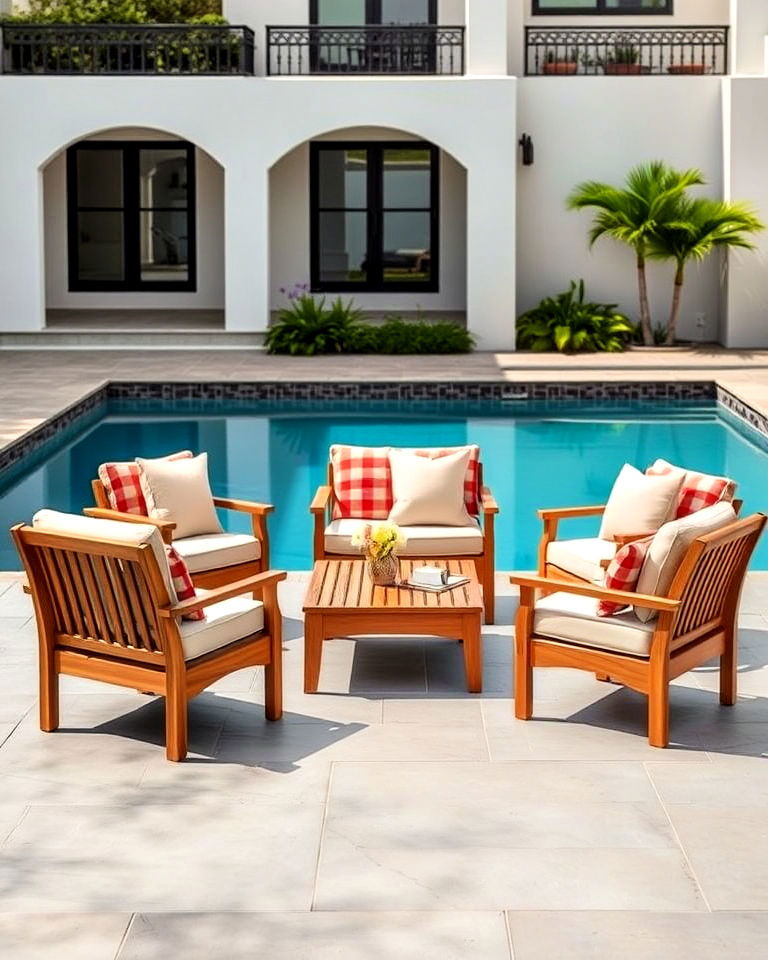 teak lounge sets