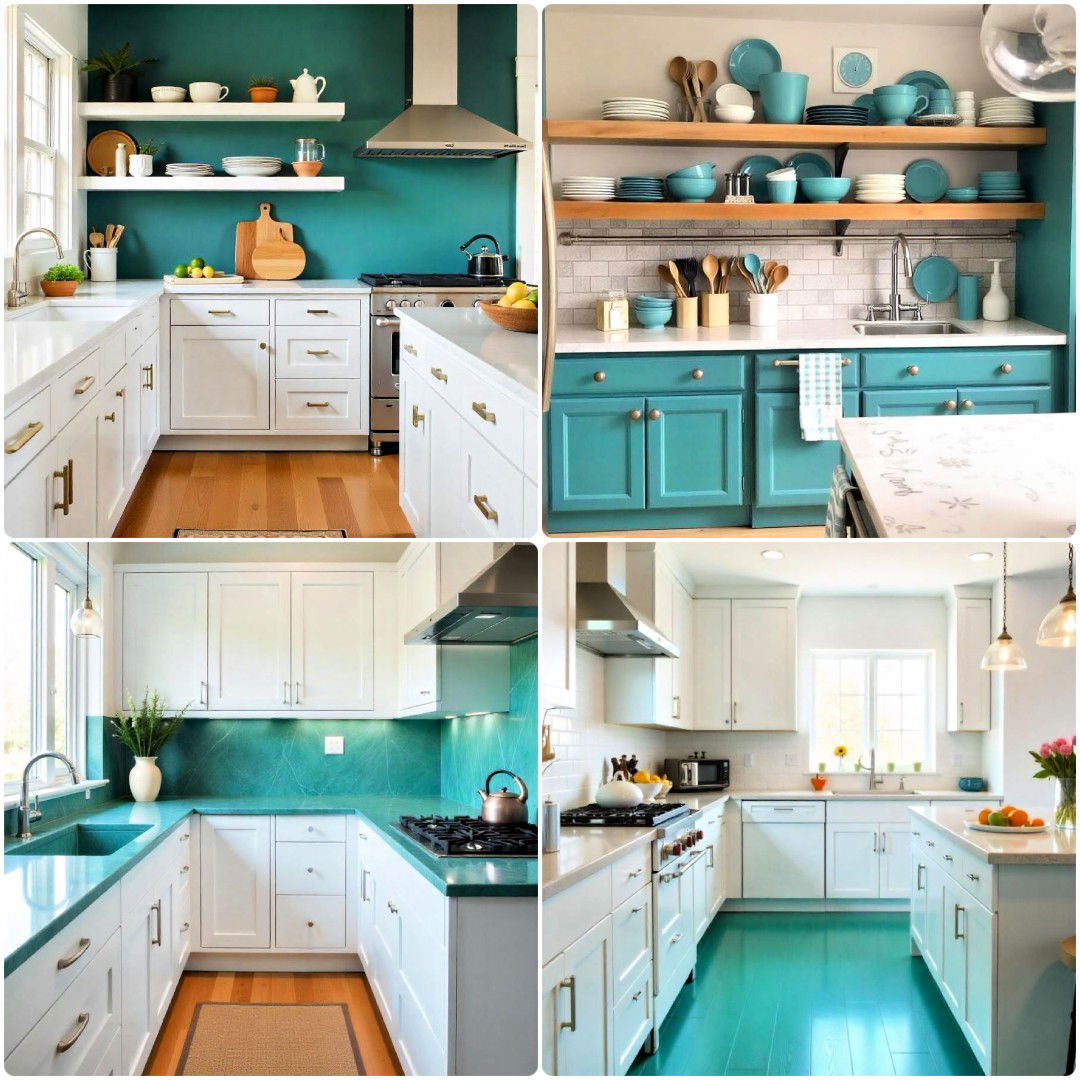 20 Teal Kitchen Ideas That Pop with Color