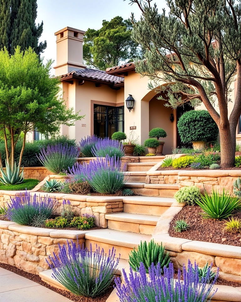 terraced gardens