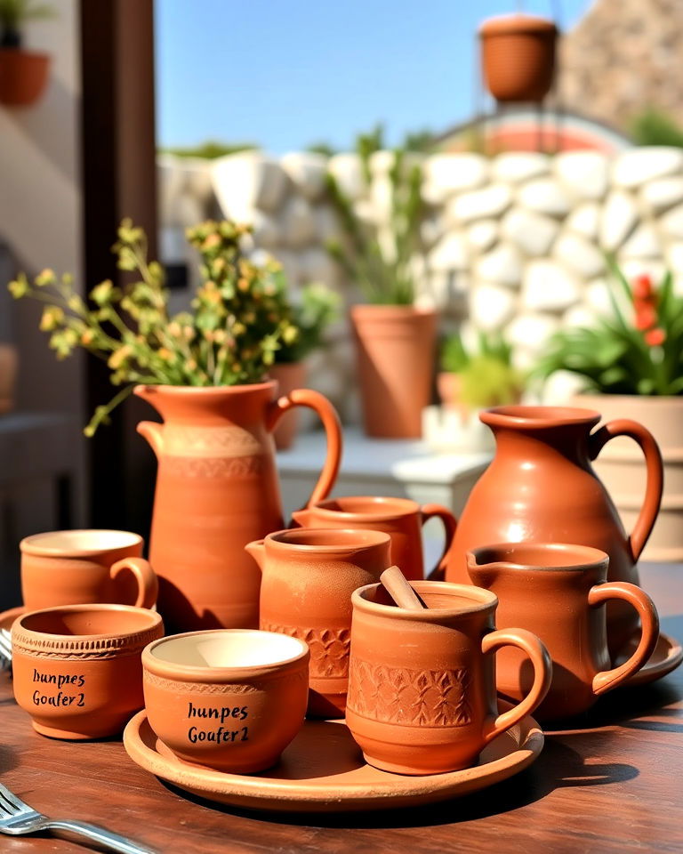 terracotta drinkware