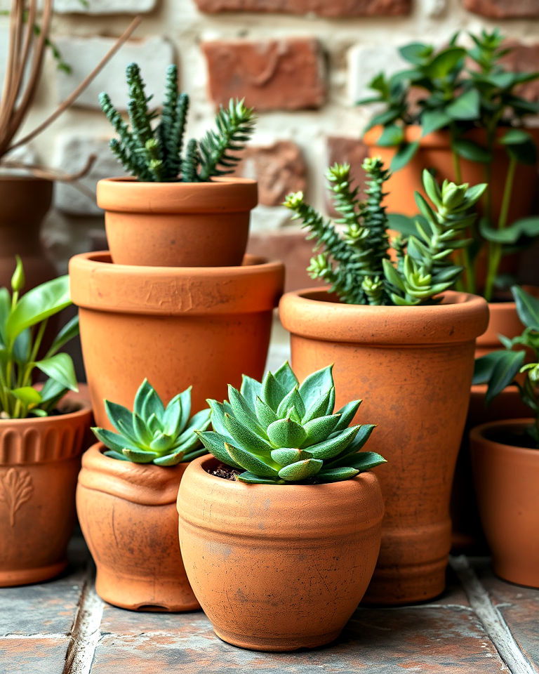 terracotta planters