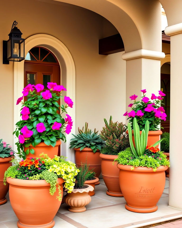 terracotta planters