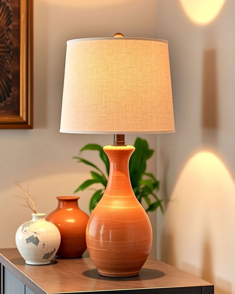 terracotta table lamps