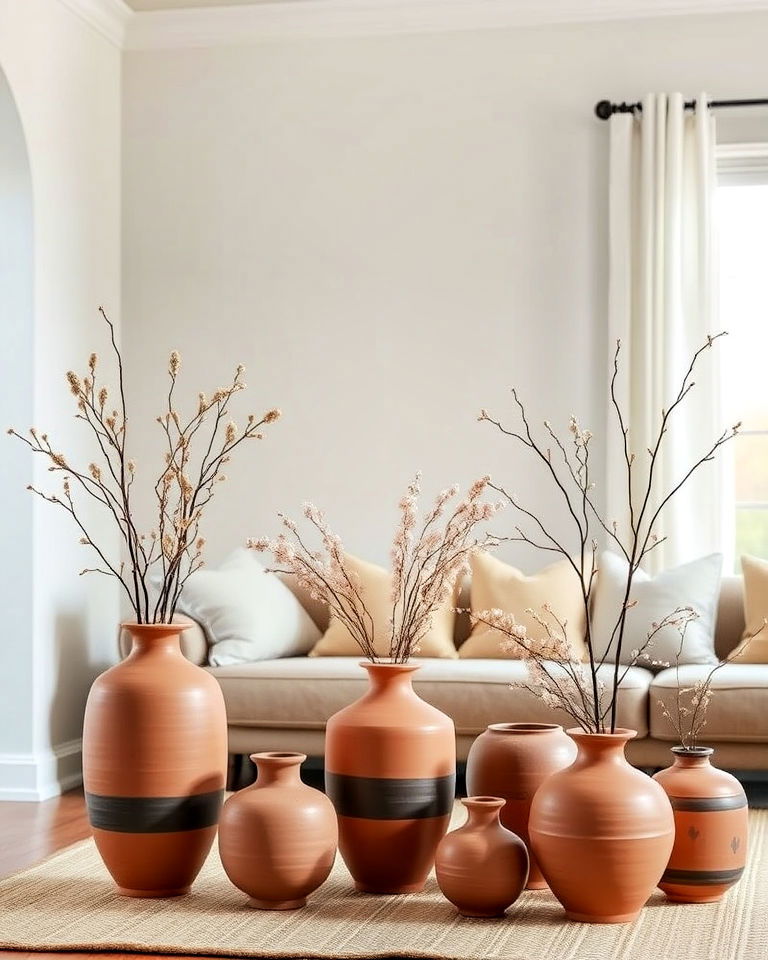 terracotta vases