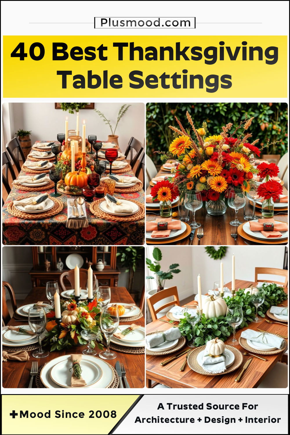 thanksgiving table settings and inspiration